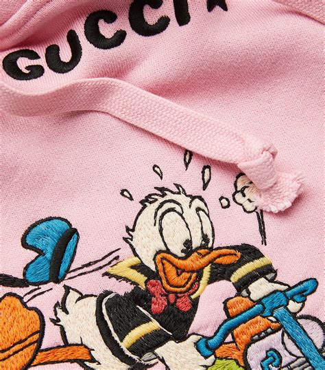 gucci pink hoodie donald|donald duck gucci cap.